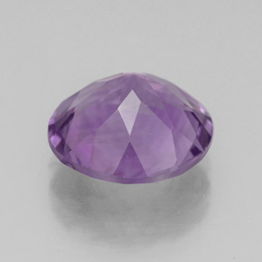 Ametista violeta natural 3,00ct, corte redondo, VS