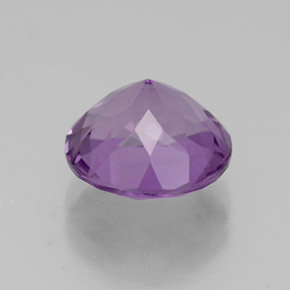 Ametista violeta natural 2,68ct, corte redondo, VS