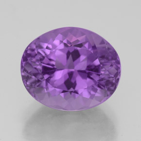 Ametista violeta natural 4,88ct, corte oval, VS