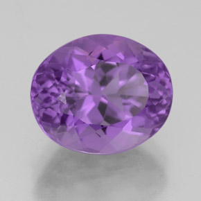 Ametista violeta natural 4,88ct, corte oval, VS