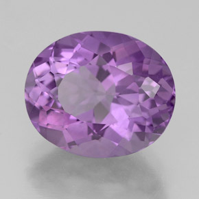 Ametista violeta natural 4,30ct, corte oval, VS