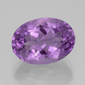 Ametista violeta natural 6,67ct, corte oval, VVS-VS