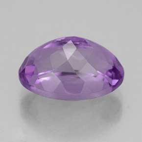 Ametista violeta natural 6,67ct, corte oval, VVS-VS