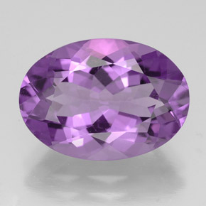 Ametista violeta natural 4,86ct, corte oval, VVS-VS