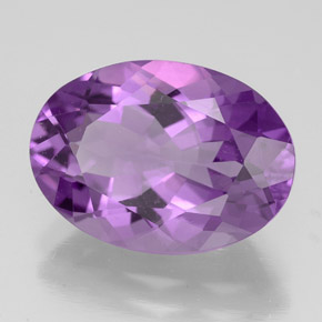 Ametista violeta natural 4,86ct, corte oval, VVS-VS