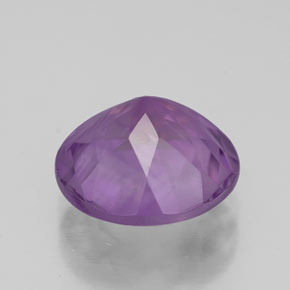 Ametista violeta natural 3,38ct, corte redondo, VS