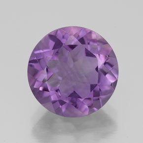Ametista violeta natural 3,48ct, corte redondo, VS