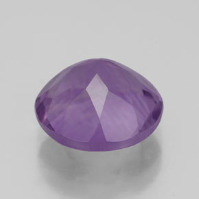 Ametista violeta natural 3,48ct, corte redondo, VS