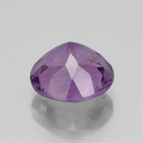Ametista violeta natural 3,19ct, corte redondo, VS