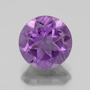 Ametista Violeta Natural 3,60ct, Corte Redondo, VS