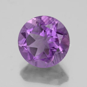 Ametista Violeta Natural 3,60ct, Corte Redondo, VS
