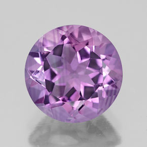 Ametista violeta natural 2,64ct, corte redondo, VVS-VS