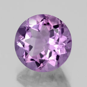 Ametista violeta natural 2,64ct, corte redondo, VVS-VS