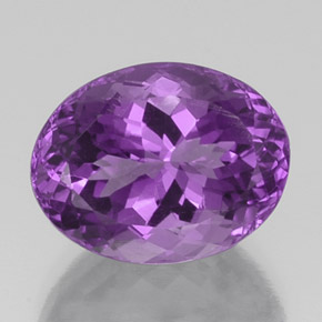 Ametista violeta natural 9,66ct, corte oval, VS