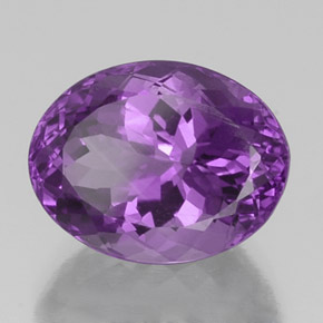 Ametista violeta natural 9,66ct, corte oval, VS
