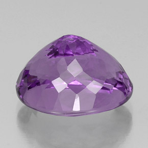 Ametista violeta natural 9,66ct, corte oval, VS