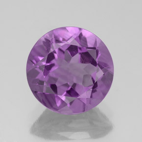 Ametista violeta natural 2,88ct, corte redondo, VS