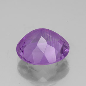 Ametista violeta natural 2,90ct, corte redondo, VVS-VS