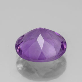 Ametista violeta natural 2,87ct, corte redondo, VVS-VS