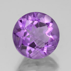 Ametista violeta natural 3,69ct, corte redondo, VVS-VS