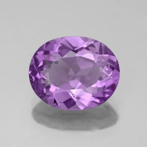 Ametista violeta natural 2,86ct, corte oval, VS