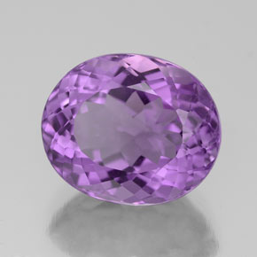 Ametista violeta natural 4,76ct, corte oval, VS