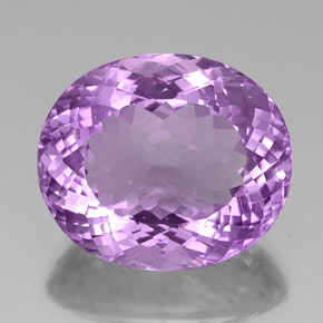 Ametista violeta natural 30,59ct, corte oval, VVS