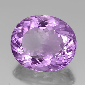 Ametista violeta natural 30,59ct, corte oval, VVS