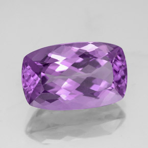 Ametista violeta natural 4,55ct, almofada cortada, VVS