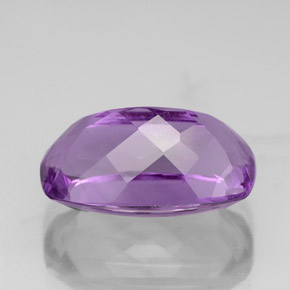 Ametista violeta natural 4,55ct, almofada cortada, VVS