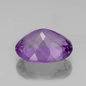 Ametista violeta natural 3,96ct, corte oval, VS
