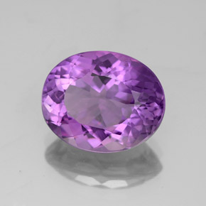 Ametista violeta natural 3,71ct, corte oval, VS