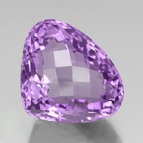 Ametista violeta natural 36,79ct, formato de pêra, VS