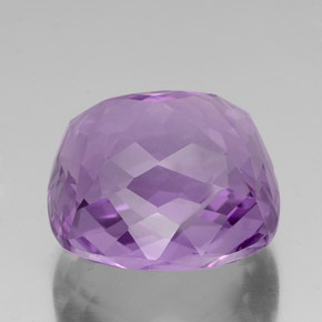 Ametista violeta natural 39,70ct, almofada cortada, VVS