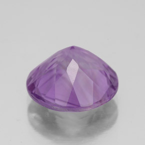 Ametista violeta natural 4,19ct, corte redondo, VS