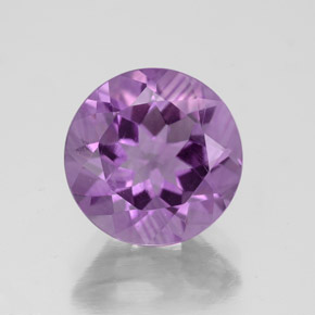 Ametista violeta natural 3,05ct, corte redondo, VS