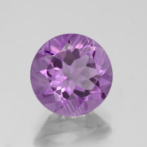 Ametista violeta natural 3,05ct, corte redondo, VS