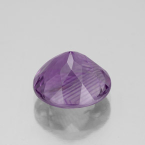 Ametista violeta natural 3,05ct, corte redondo, VS