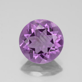 Ametista violeta natural 2,91ct, corte redondo, VVS-VS