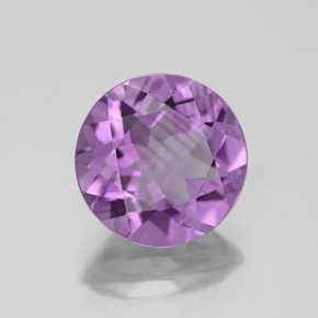 Ametista violeta natural 2,91ct, corte redondo, VVS-VS