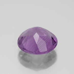 Ametista violeta natural 2,91ct, corte redondo, VVS-VS