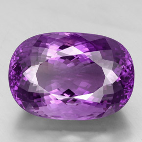 Ametista violeta natural 67,64ct, corte oval, VVS