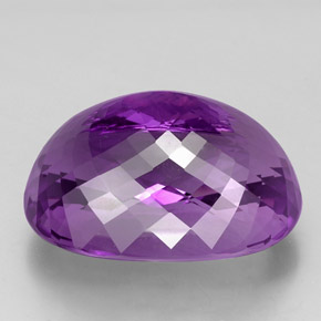 Ametista violeta natural 67,64ct, corte oval, VVS