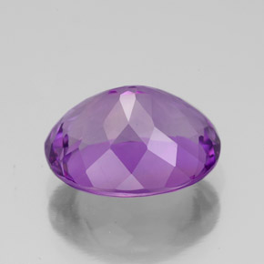 Ametista violeta natural 4,50ct, corte oval, VVS
