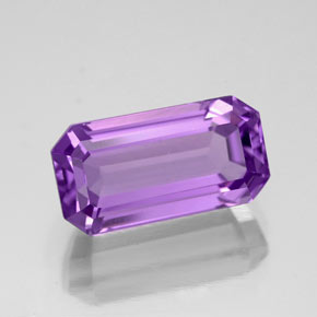 Ametista violeta natural 5,27ct, corte esmeralda, VVS-VS
