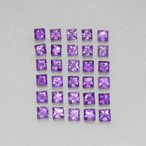 Pedras preciosas de ametista violeta natural de  ct, quadrado, VS