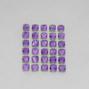 Pedras preciosas de ametista violeta natural de  ct, quadrado, VS