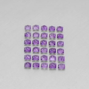 Pedras preciosas de ametista violeta natural de  ct, quadrado, VS