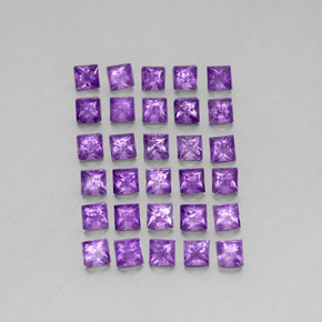 Pedras preciosas de ametista violeta natural de  ct, quadrado, VS
