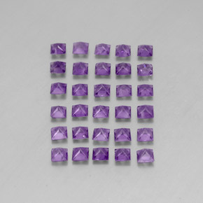 Pedras preciosas de ametista violeta natural de  ct, quadrado, VS